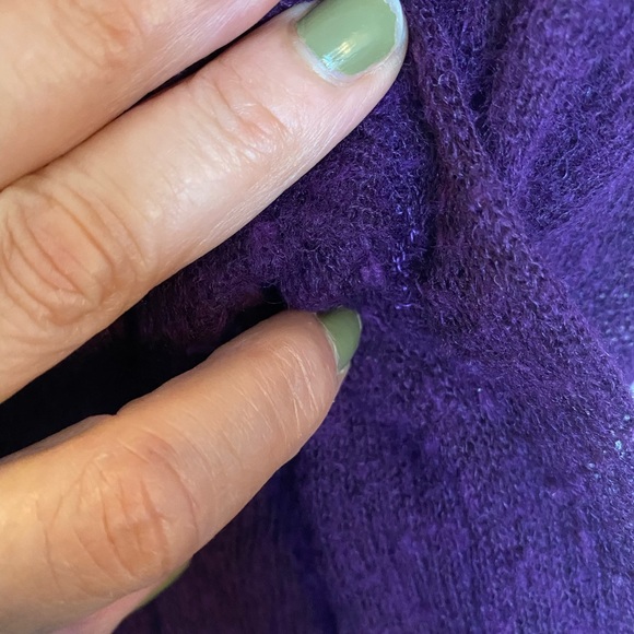 Free People soft angora purple sweater - Picture 4 of 6